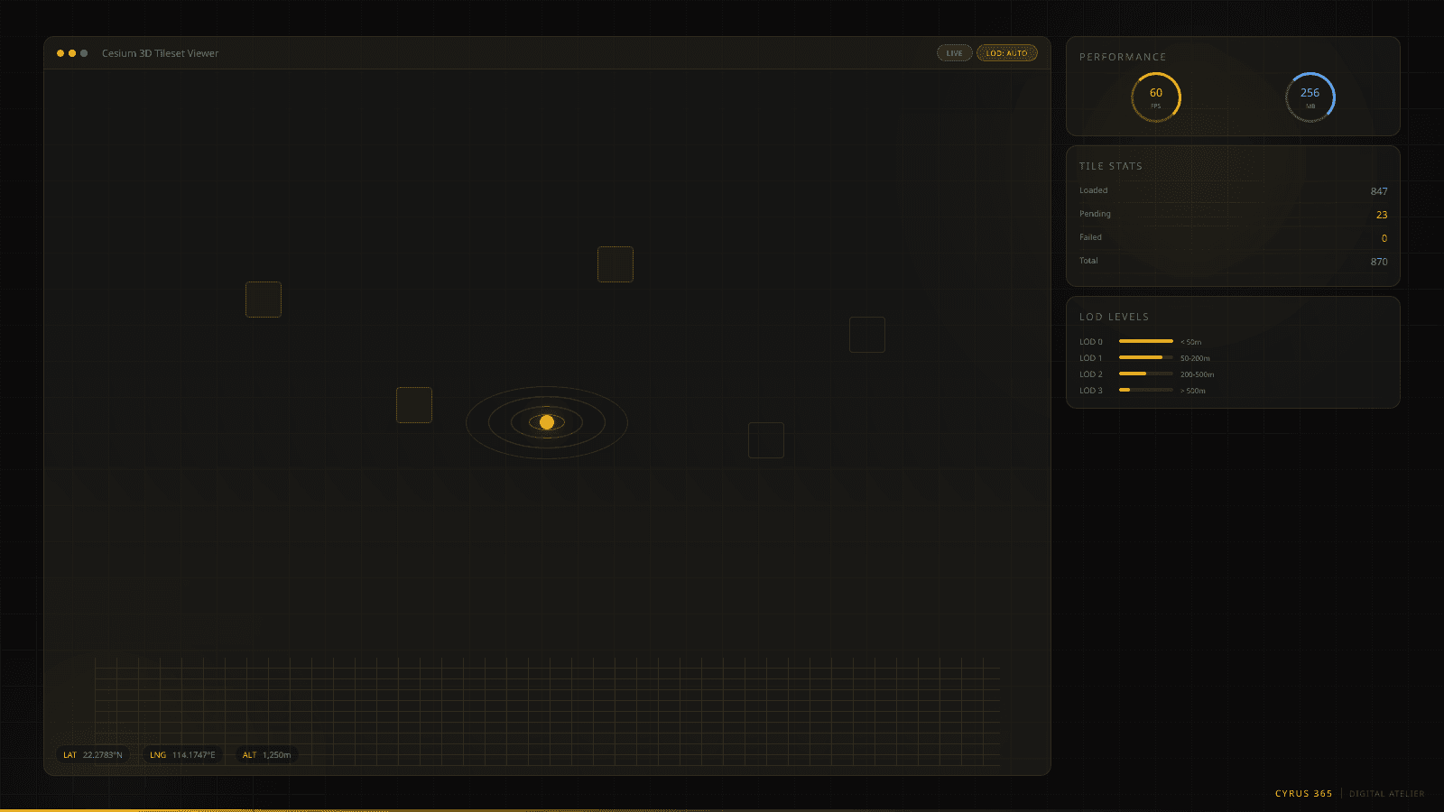 3D Map Preview — Cesium-Powered Visualization