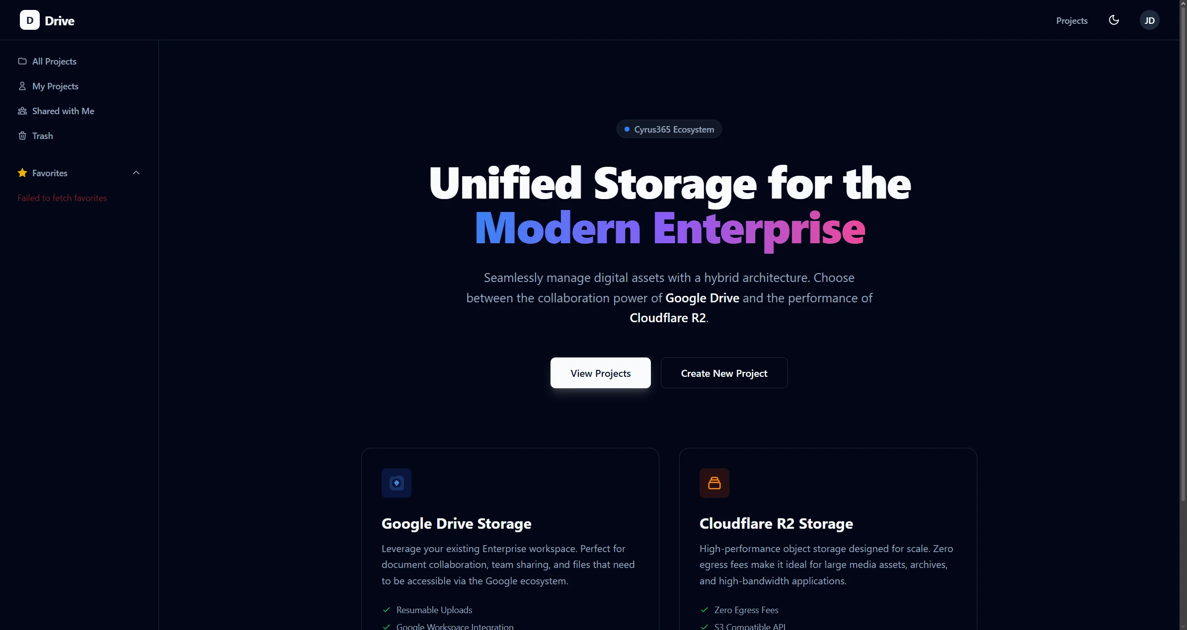 Drive — Secure Cloud Storage for Creative Teams